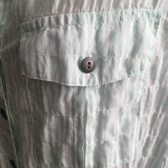 Free People Mixed Media Blouse NWT - Picture 3 of 16